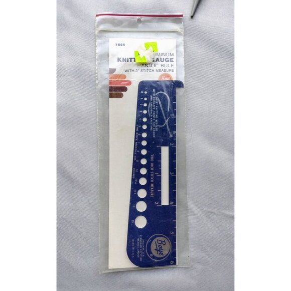 Vintage Boye Susan Bates Knitting Needle Set Gauge Stitch Holders Knit Lot Craft - Picture 3 of 15